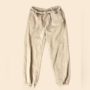 Free People Movement Joggers 100% cotton nude beige size medium sweat pants